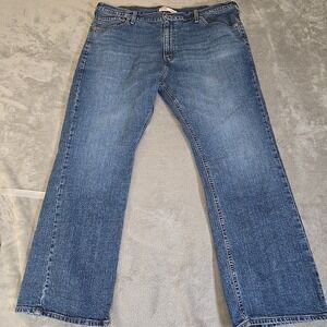 Levis Signature Strauss Jeans Mens 40x30 Blue Medium Wash Bootcut Western Casual